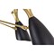 Cwi Lighting Rolin 12 Light Down Chandelier With Matte Black & Satin Gold Finish 1016P43-6-129 - alternate 4